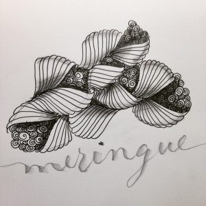 Meringue zentangle caligrafia