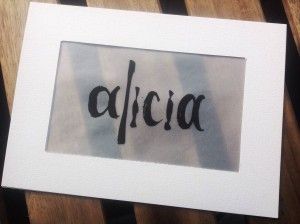 Ambigrama de Alicia. Esther Gordo
