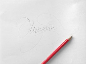 Urizarna caligrafiado a lápiz