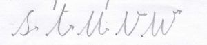Ductus caligrafico.