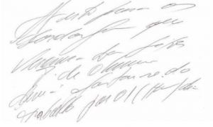 Letra ilegible