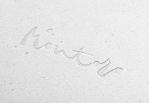Montoro embossing paper. Bajorrelieve en papel