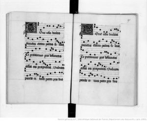 Himno adviento música-caligrafía S.XV - BnF