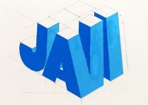 Javi lettering bloques 3D con posca