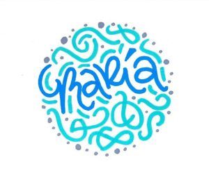 María lettering con posca