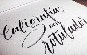 Caligrafía con rotulador