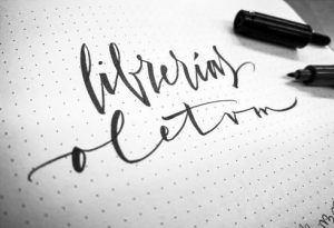 Caligrafía con rotulador. Librerías Oletvm