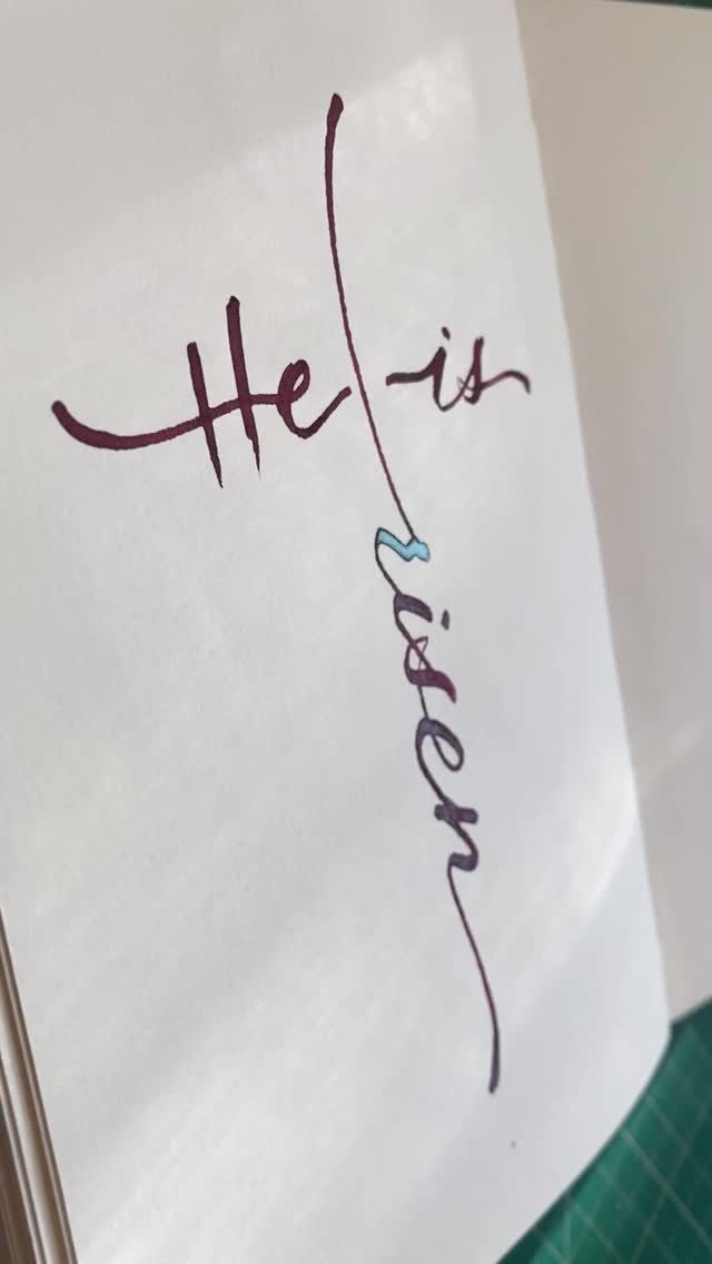 ✨Feliz Pascua ✨
.
“He is risen"
.
.

Escrito con Bloom of Ascension, un rosa con brillo verde que aparece y desaparece según la luz.
🩷💚
.
.

#ferriswheelpress #bloomofascension #easter #handwriting #fountainpen
@ferriswheelpress 
.
.

Puedes comprar en la web de Ferris Wheel Press con un 15% de descuento usando el código JA-GORDO.
Ve al link in bio, que allí tienes enlaces directos a la tienda. ✒️